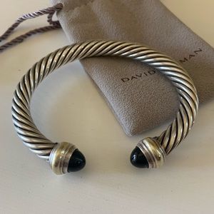David Yurman Cable Classic Black Onyx 14K Bracelet